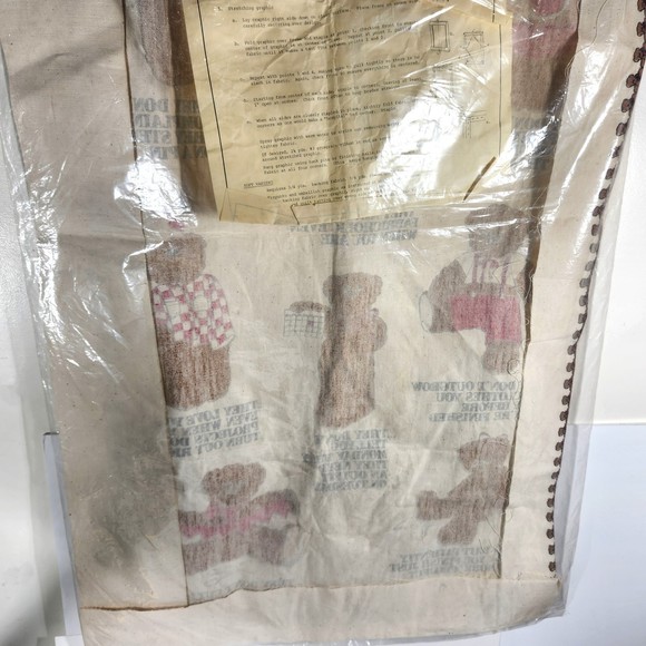 Vintage Daisy Kingdom  Fabric Panel Teddy Bears #234 Silk Screen Sew Quilt - Picture 7 of 9